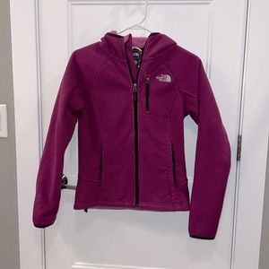 The North Face insulated fleece jacket with hood.  Size XS